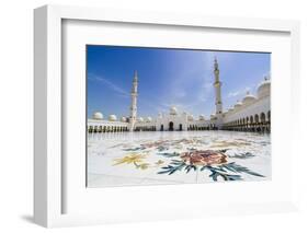 Sheikh Zayed Grand Mosque, Abu Dhabi, United Arab Emirates, Middle East-Fraser Hall-Framed Photographic Print