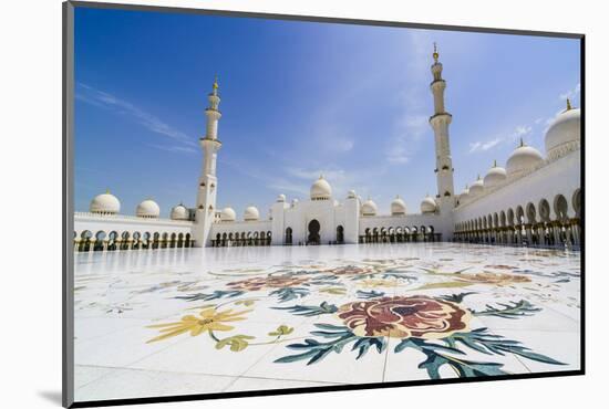 Sheikh Zayed Grand Mosque, Abu Dhabi, United Arab Emirates, Middle East-Fraser Hall-Mounted Photographic Print