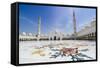 Sheikh Zayed Grand Mosque, Abu Dhabi, United Arab Emirates, Middle East-Fraser Hall-Framed Stretched Canvas