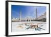 Sheikh Zayed Grand Mosque, Abu Dhabi, United Arab Emirates, Middle East-Fraser Hall-Framed Photographic Print