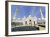 Sheikh Zayed Grand Mosque, Abu Dhabi, United Arab Emirates, Middle East-Fraser Hall-Framed Photographic Print