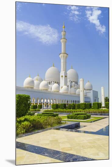 Sheikh Zayed Grand Mosque, Abu Dhabi, United Arab Emirates, Middle East-Fraser Hall-Mounted Premium Photographic Print