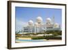 Sheikh Zayed Grand Mosque, Abu Dhabi, United Arab Emirates, Middle East-Fraser Hall-Framed Photographic Print