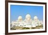Sheikh Zayed Grand Mosque, Abu Dhabi, United Arab Emirates.-Keren Su-Framed Photographic Print