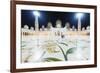 Sheikh Zayed Grand Mosque at Night, Abu Dhabi, United Arab Emirates, Middle East-Christian-Framed Photographic Print