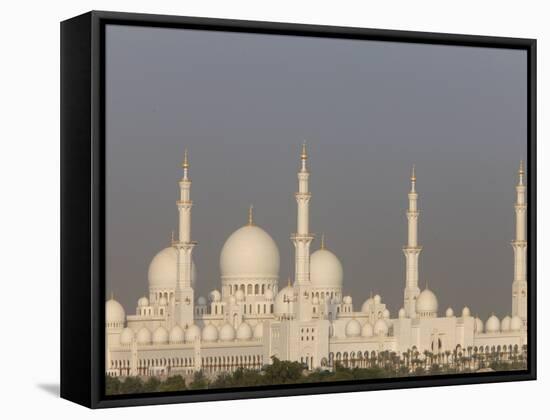 Sheikh Zayed Grand Mosque, the Biggest Mosque in the U.A.E., Abu Dhabi-null-Framed Stretched Canvas