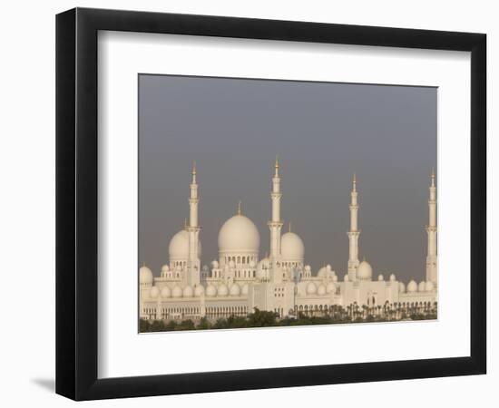 Sheikh Zayed Grand Mosque, the Biggest Mosque in the U.A.E., Abu Dhabi-null-Framed Photographic Print