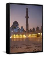 Sheikh Zayed Grand Mosque, the Biggest Mosque in the U.A.E., Abu Dhabi-null-Framed Stretched Canvas