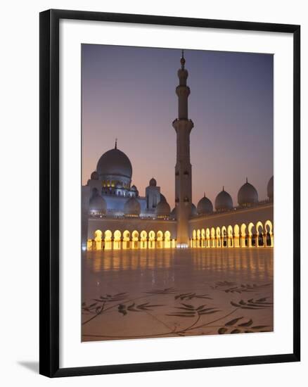 Sheikh Zayed Grand Mosque, the Biggest Mosque in the U.A.E., Abu Dhabi-null-Framed Photographic Print