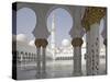 Sheikh Zayed Mosque, Abu Dhabi, United Arab Emirates, Middle East-Angelo Cavalli-Stretched Canvas