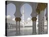 Sheikh Zayed Mosque, Abu Dhabi, United Arab Emirates, Middle East-Angelo Cavalli-Stretched Canvas