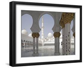 Sheikh Zayed Mosque, Abu Dhabi, United Arab Emirates, Middle East-Angelo Cavalli-Framed Photographic Print