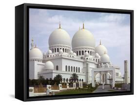 Sheikh Zayed Mosque, Abu Dhabi, United Arab Emirates, Middle East-Angelo Cavalli-Framed Stretched Canvas