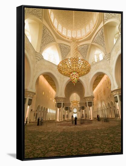 Sheikh Zayed Mosque, Abu Dhabi, United Arab Emirates, Middle East-Angelo Cavalli-Framed Stretched Canvas