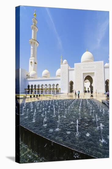 Sheikh Zayed Mosque, Abu Dhabi, United Arab Emirates, Middle East-Fraser Hall-Stretched Canvas