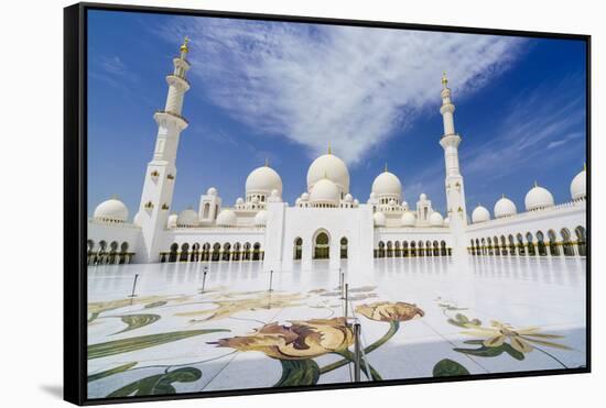 Sheikh Zayed Mosque, Abu Dhabi, United Arab Emirates, Middle East-Fraser Hall-Framed Stretched Canvas