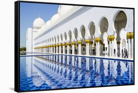 Sheikh Zayed Mosque, Abu Dhabi, United Arab Emirates, Middle East-Fraser Hall-Framed Stretched Canvas