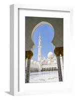 Sheikh Zayed Mosque, Abu Dhabi, United Arab Emirates, Middle East-Fraser Hall-Framed Photographic Print