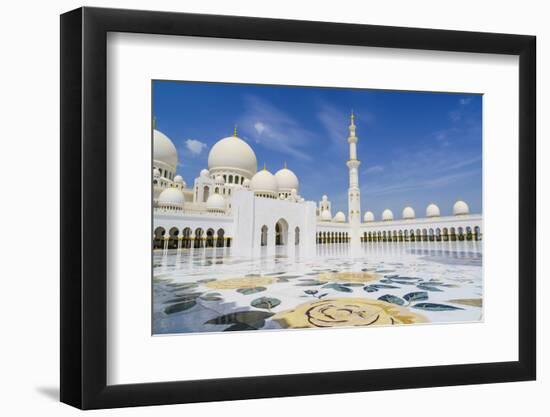 Sheikh Zayed Mosque, Abu Dhabi, United Arab Emirates, Middle East-Fraser Hall-Framed Photographic Print