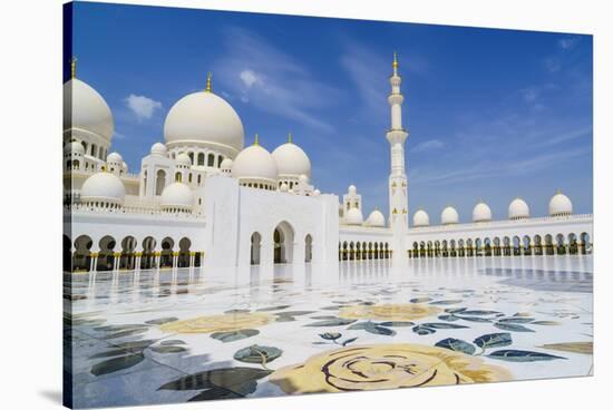 Sheikh Zayed Mosque, Abu Dhabi, United Arab Emirates, Middle East-Fraser Hall-Stretched Canvas