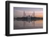 Sheikh Zayed Mosque (the Grand Mosque) reflected in a pool of water in Abu Dhabi-Dominic Byrne-Framed Photographic Print