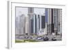 Sheikh Zayed Road, Dubai, United Arab Emirates, Middle East-Amanda Hall-Framed Photographic Print