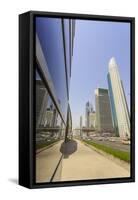 Sheikh Zayed Road, Dubai, United Arab Emirates, Middle East-Amanda Hall-Framed Stretched Canvas