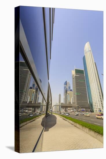 Sheikh Zayed Road, Dubai, United Arab Emirates, Middle East-Amanda Hall-Stretched Canvas