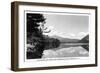 Shelburne, NH, View of Mts. Madison and Adams over the Androscoggin River-Lantern Press-Framed Art Print