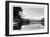 Shelburne, NH, View of Mts. Madison and Adams over the Androscoggin River-Lantern Press-Framed Art Print