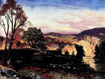 Train in the Country-Sheldon Pennoyer-Stretched Canvas