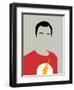 Sheldon Portrait-David Brodsky-Framed Art Print