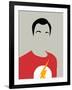 Sheldon Portrait-David Brodsky-Framed Art Print