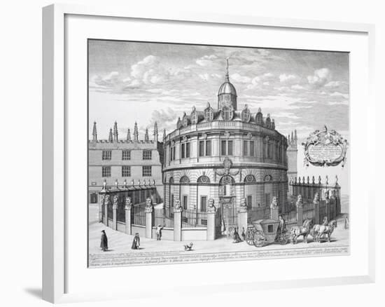 Sheldonian Theatre, Oxford, from Oxonia Illustrata, Published 1675-David Loggan-Framed Giclee Print