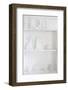 Shelf with Easter Bunnies and Writing 'Home'-Andrea Haase-Framed Photographic Print