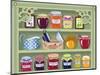 Shelf with Home-Made Preserved Jam-Milovelen-Mounted Art Print