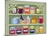 Shelf with Home-Made Preserved Jam-Milovelen-Mounted Art Print