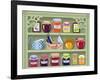 Shelf with Home-Made Preserved Jam-Milovelen-Framed Art Print