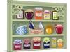 Shelf with Home-Made Preserved Jam-Milovelen-Mounted Art Print