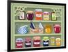 Shelf with Home-Made Preserved Jam-Milovelen-Framed Art Print