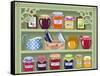 Shelf with Home-Made Preserved Jam-Milovelen-Framed Stretched Canvas