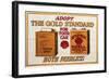 Shell-Adopt the Gold Standard-null-Framed Art Print