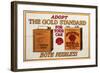 Shell-Adopt the Gold Standard-null-Framed Art Print