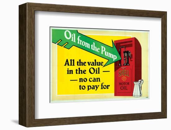 Shell-All the Value in the Oil-null-Framed Art Print