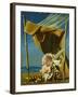 Shell and Drape; Coquillage Et Drape, C.1930 (Oil on Canvas)-Pierre Roy-Framed Giclee Print