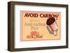 Shell Avoid Carbon-null-Framed Art Print