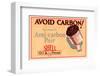 Shell Avoid Carbon-null-Framed Art Print