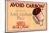 Shell Avoid Carbon-null-Mounted Art Print