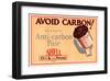 Shell Avoid Carbon-null-Framed Art Print