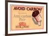 Shell Avoid Carbon-null-Framed Art Print